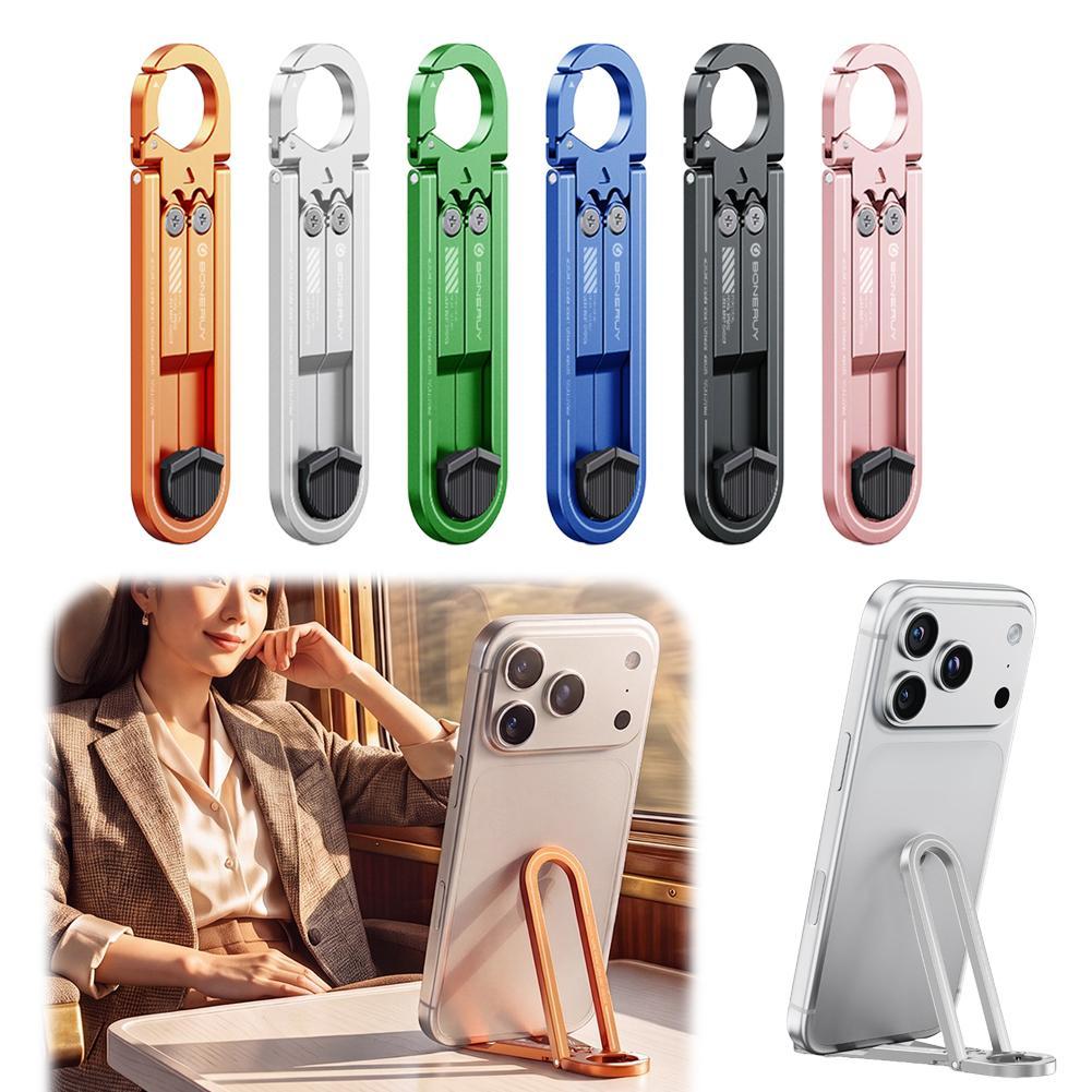 Phone Stand Aluminum - Aluminum Alloy Phone Stand Foldable Keychain