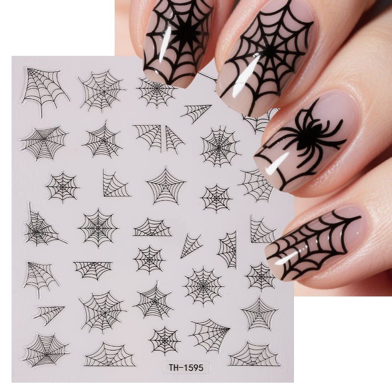 Y2K Tech Accessories - 3D Halloween Nail Art Stickers Luminous