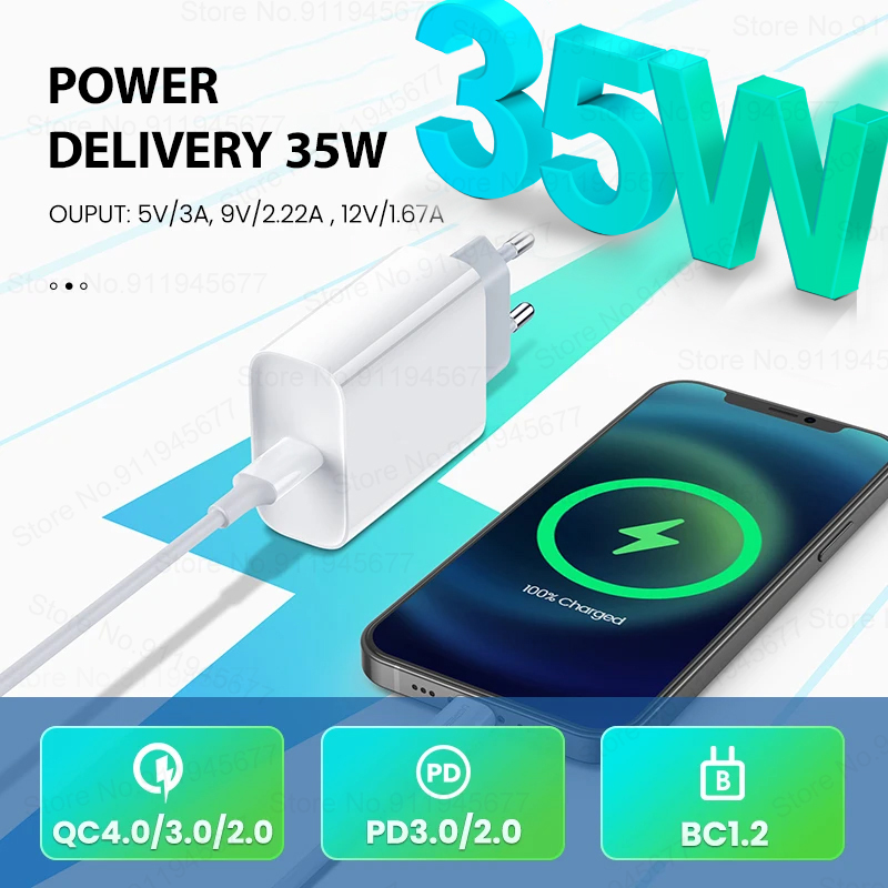 PD 35W Fast Charger For Apple  - Tech Accessories Apple 评论和价格