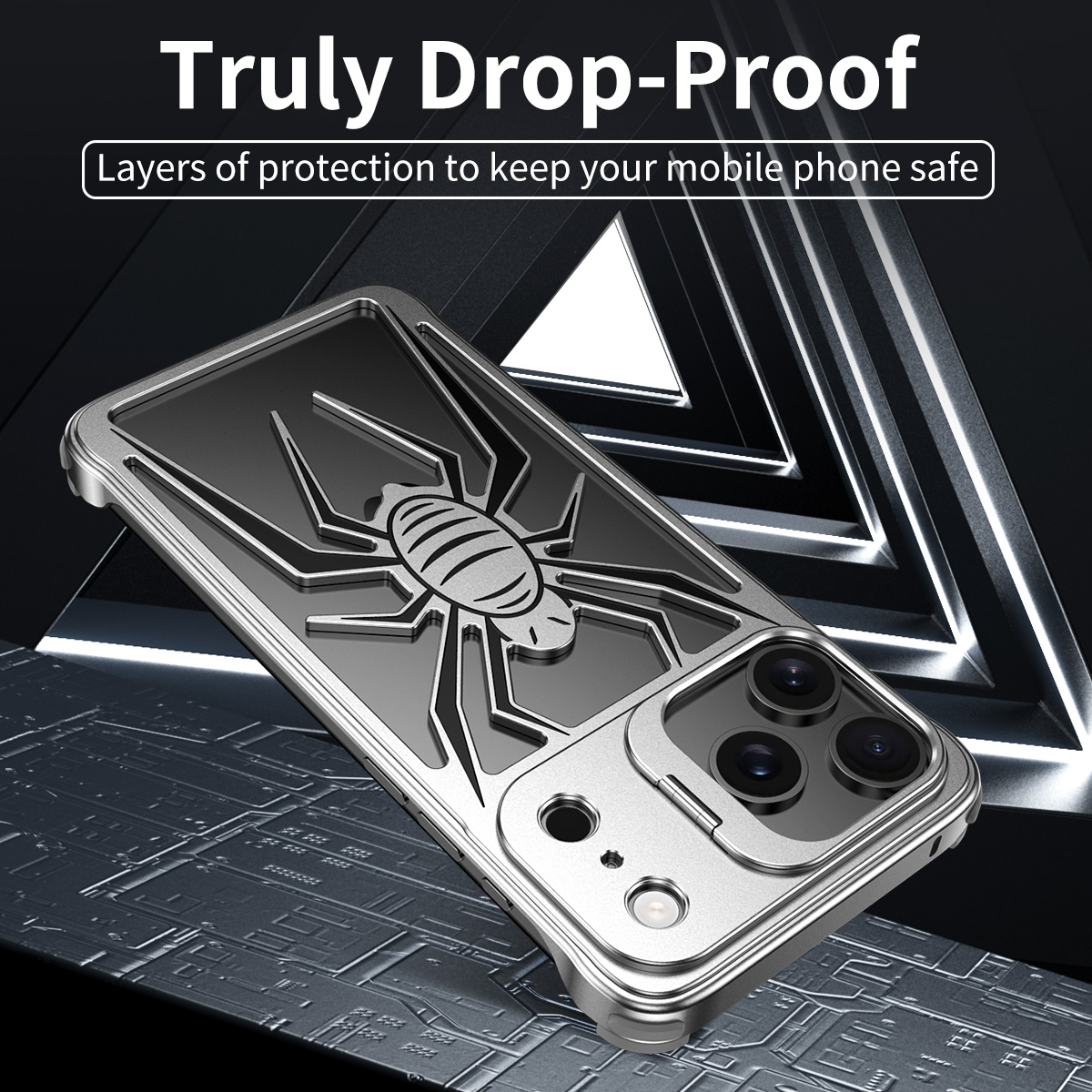 Luxury Spider Armor Metal Phon - Phone Stand Aluminum 评论和价格
