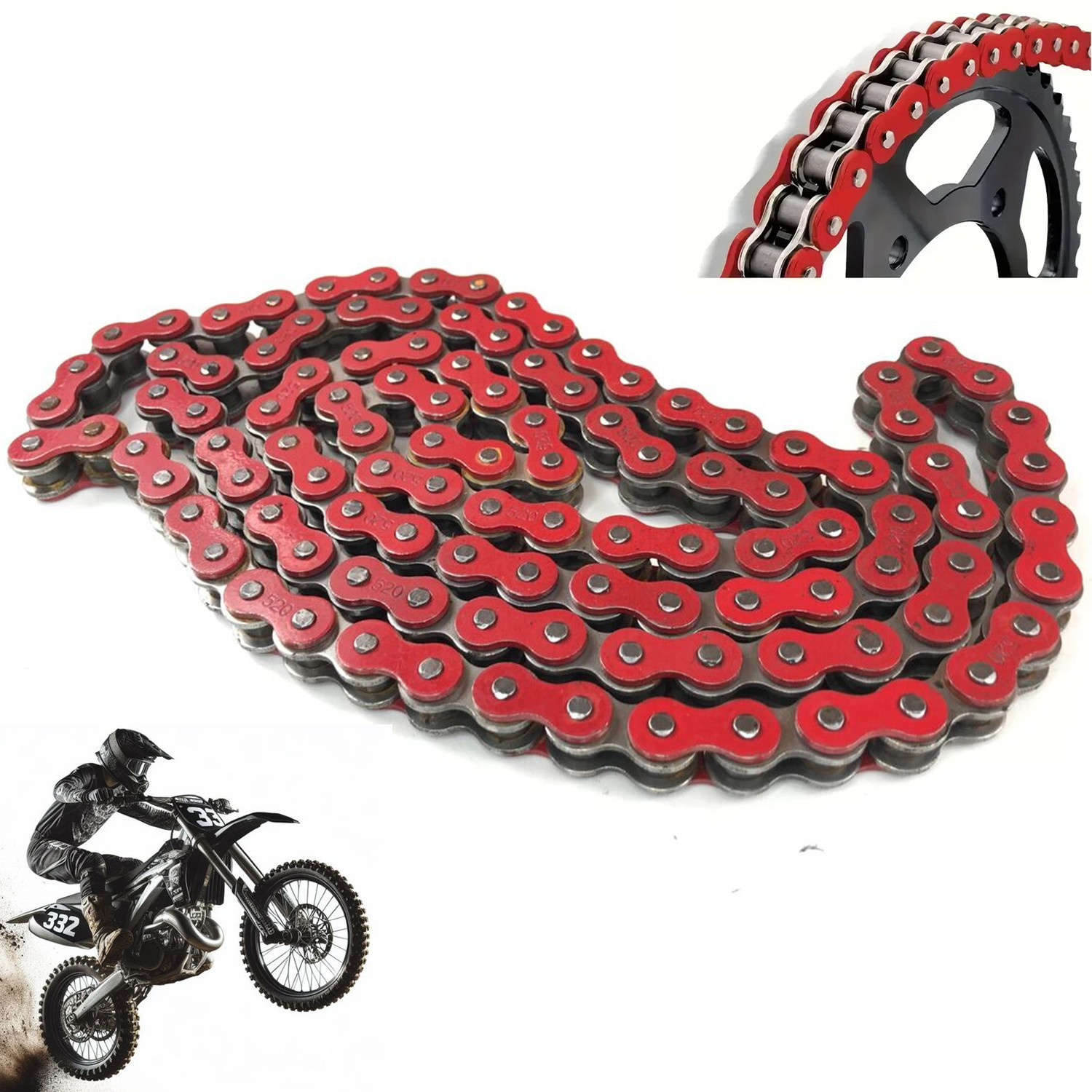 Motorcycle Chain 520 120 Links - Moto Tech Accessories & Workshop 评论和价格