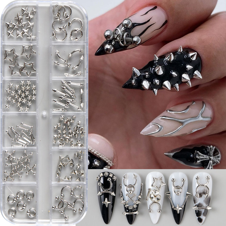 12 Grids Y2K Silvery Golden Pu - Y2K Tech Accessories 评论和价格