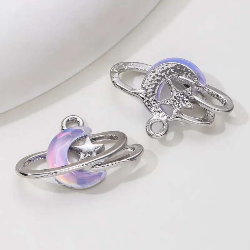 9pcs New Star Moon Enamel Char - Y2K Tech Accessories 评论和价格