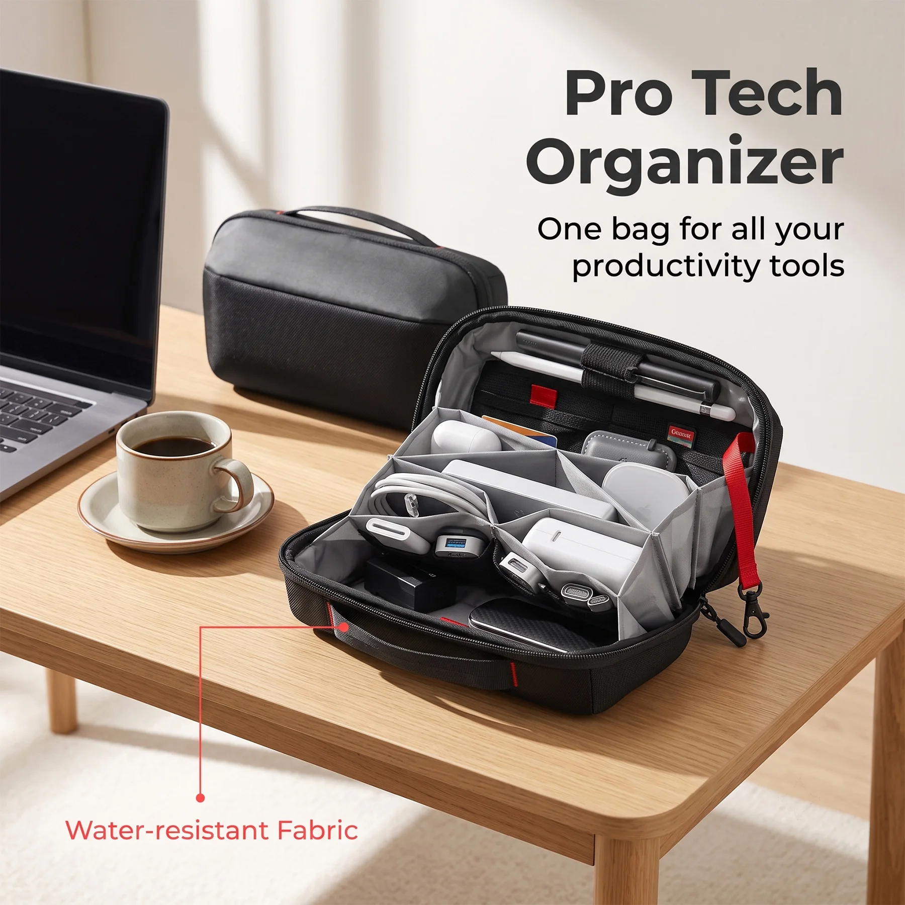 Travel Tech Organizer Pouch, W - Tech Accessories Storage 评论和价格