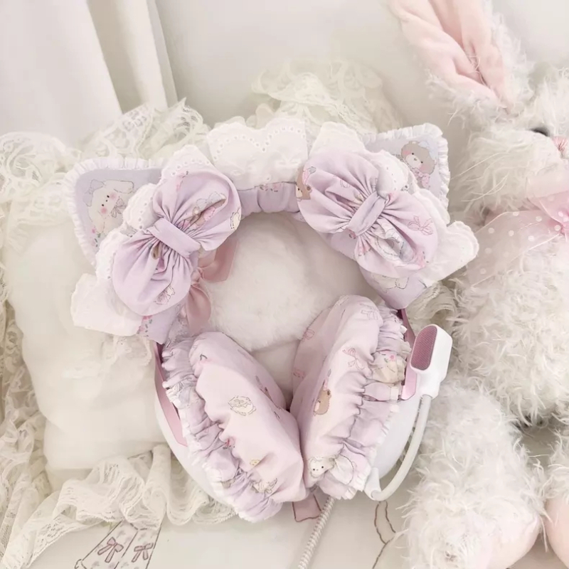 Ruffled Edge Lace Head Mounted - Tech Desktop Accessories 评论和价格
