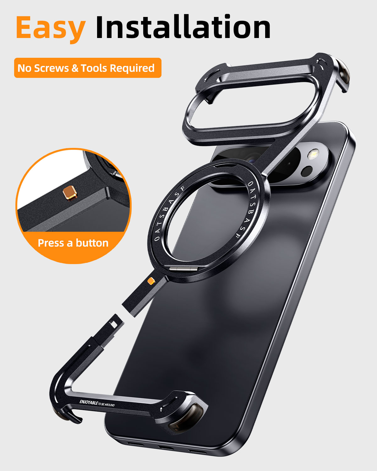 Oatsbasf Metal Phone Case for  - Phone Stand Aluminum 评论和价格