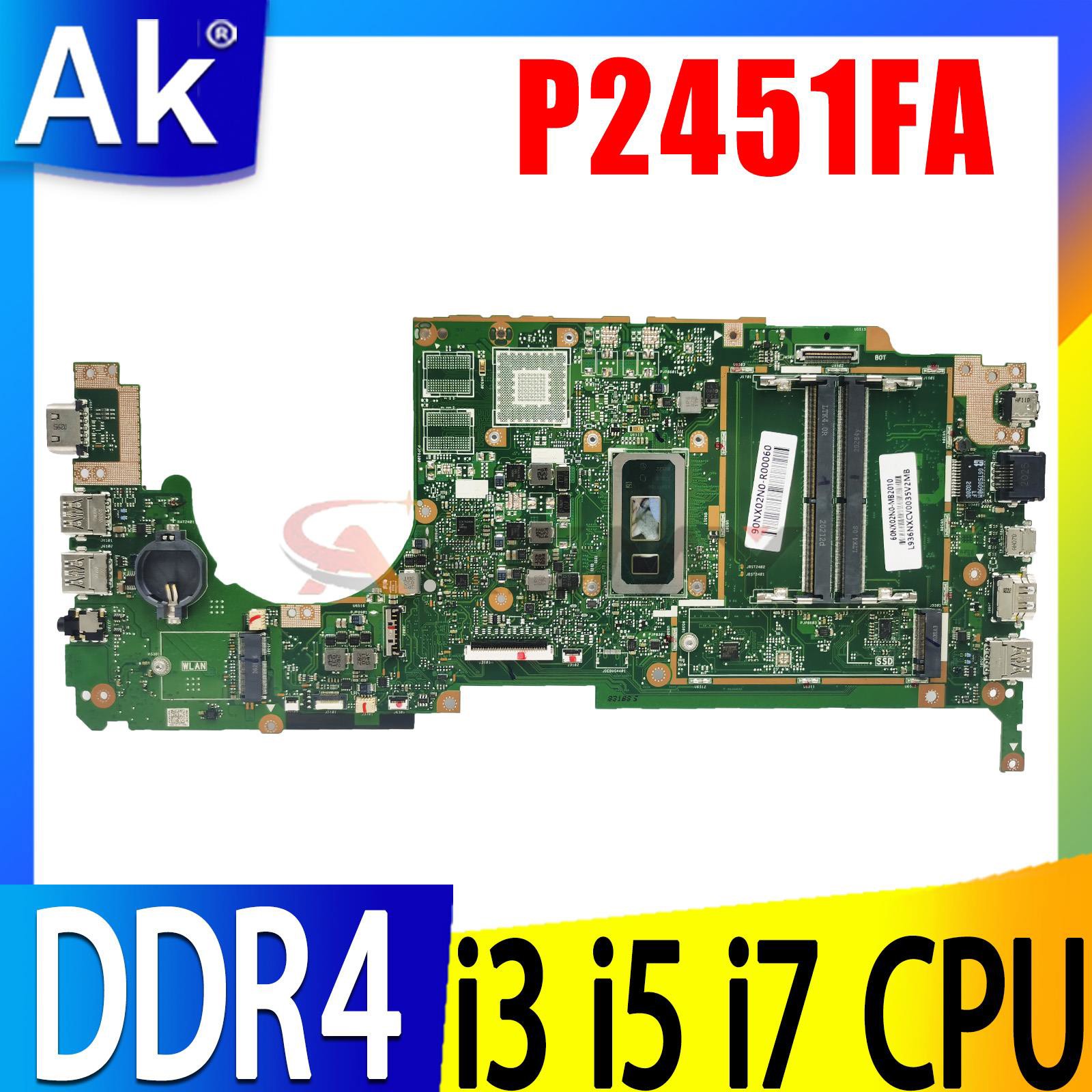 P2451FA Mainboard For ASUS Exp - Intel Cpu Core I7 评论和价格