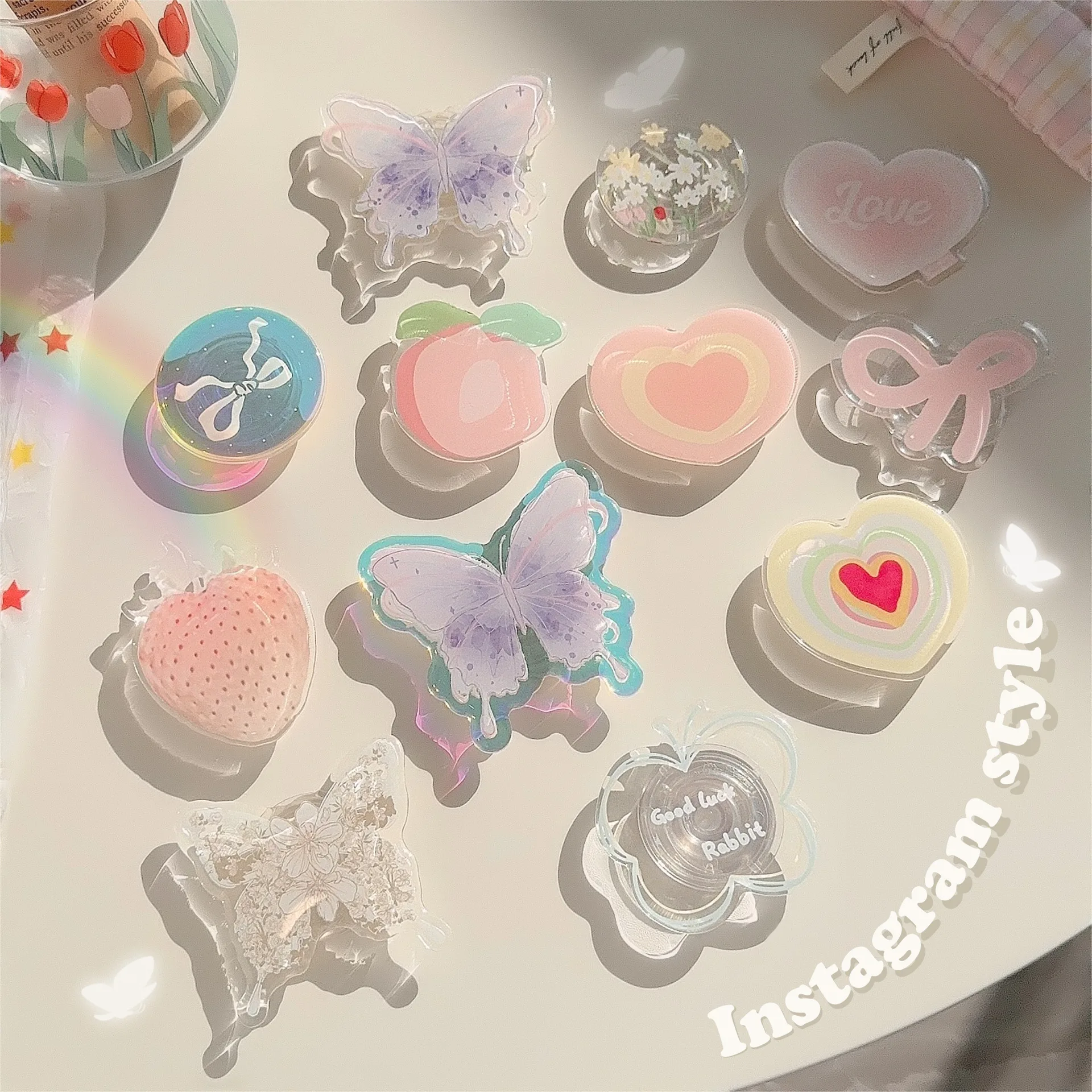 Ins Korea Girly Phone Stand Cu - Tech Accessories Phone 评论和价格