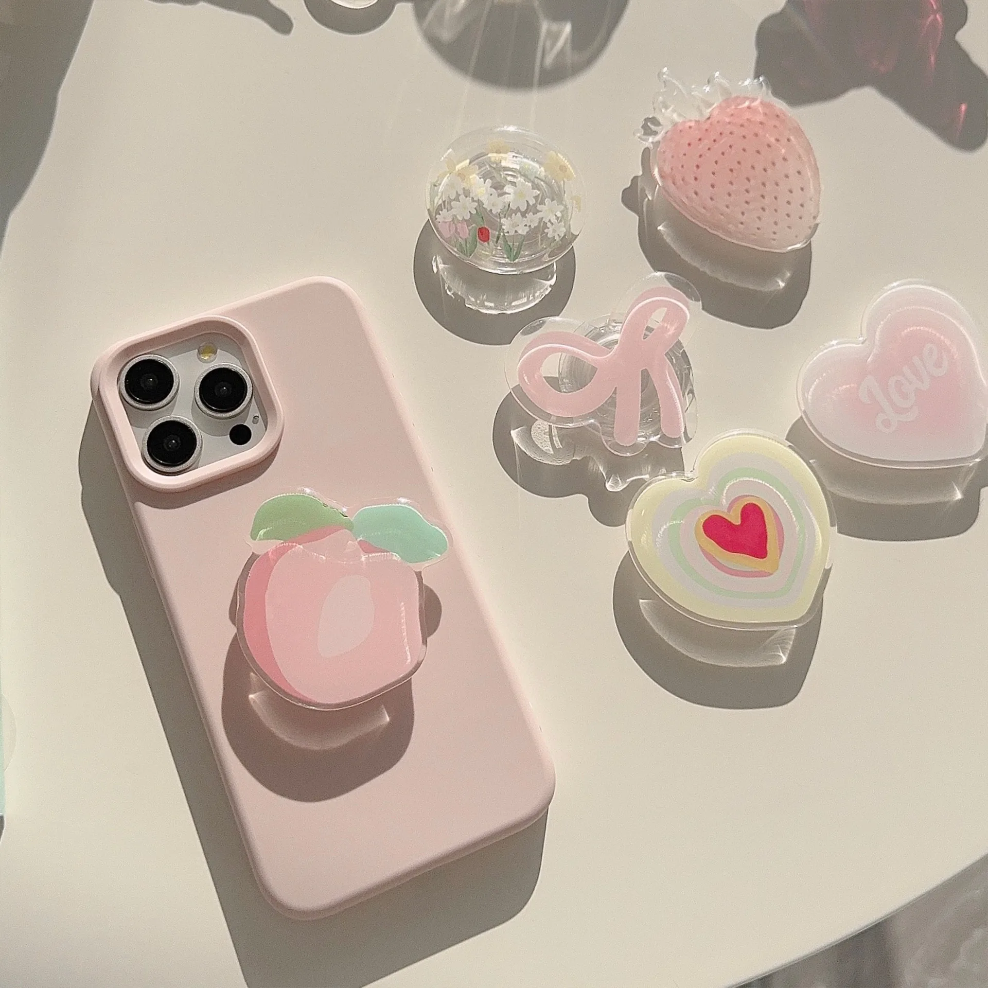 Ins Korea Girly Phone Stand Cu - Tech Accessories Phone 评论和价格