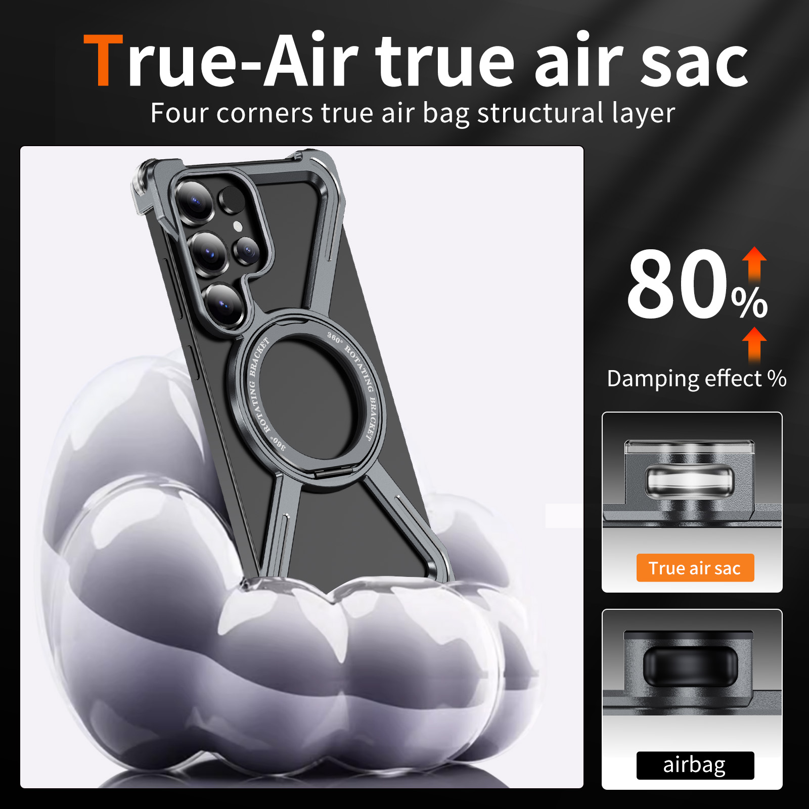 Magnetic Rotating Bracket Anti - Phone Stand Aluminum 评论和价格