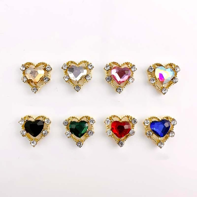 10pcs Luxury Alloy Nail Charms - Y2K Tech Accessories 评论和价格