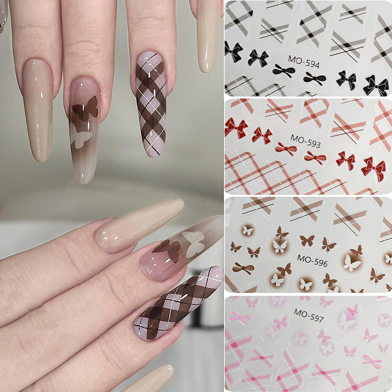 1pc White Bowknot Nail Art Dec - Y2K Tech Accessories 评论和价格