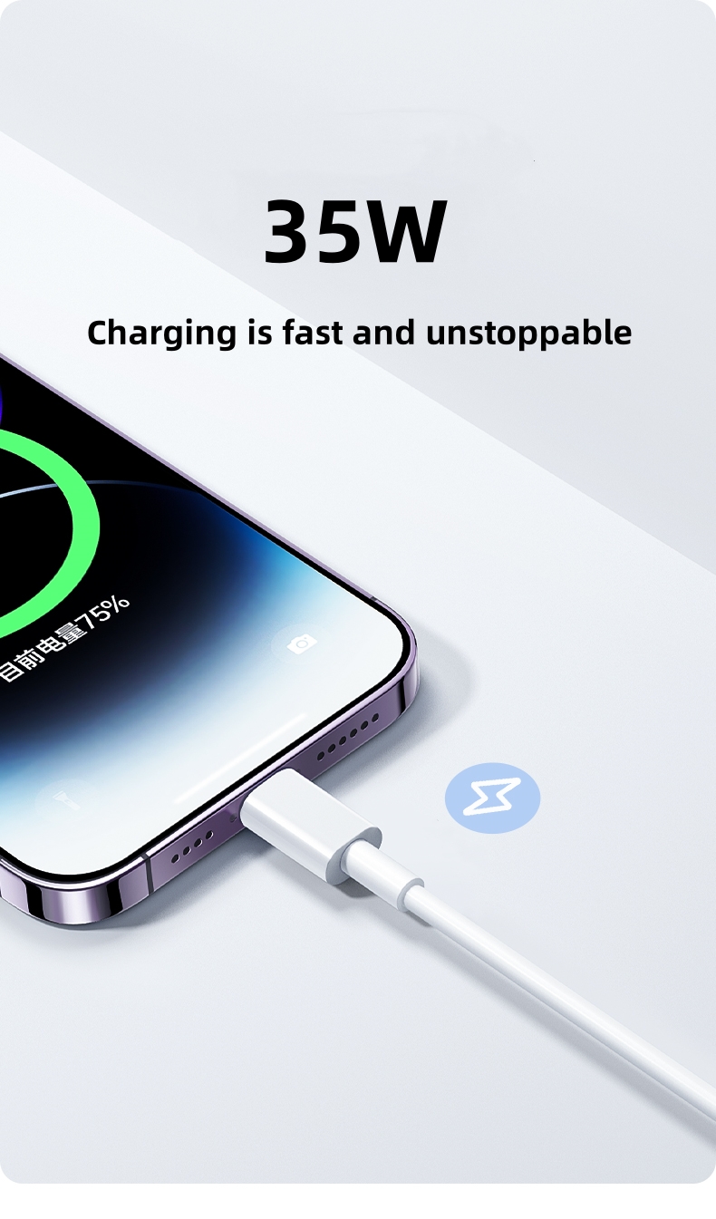 35W USB Cable For iPhone 14 13 - Tech Accessories Phone 评论和价格